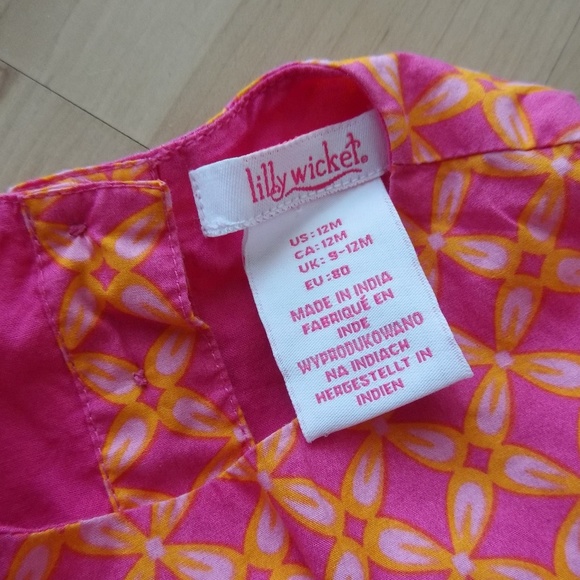 Lilly Wicket Medallion Dress & Bloomer Set 12 M - Picture 2 of 5